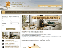 Tablet Screenshot of cp-immobilier-neuf.com